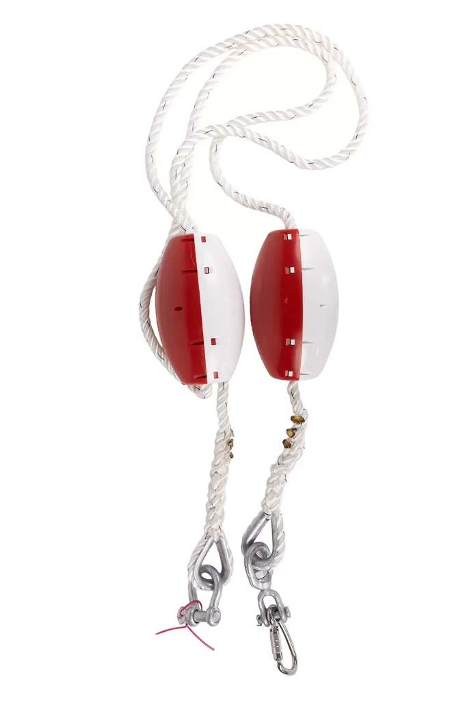 standard buoy line red and white